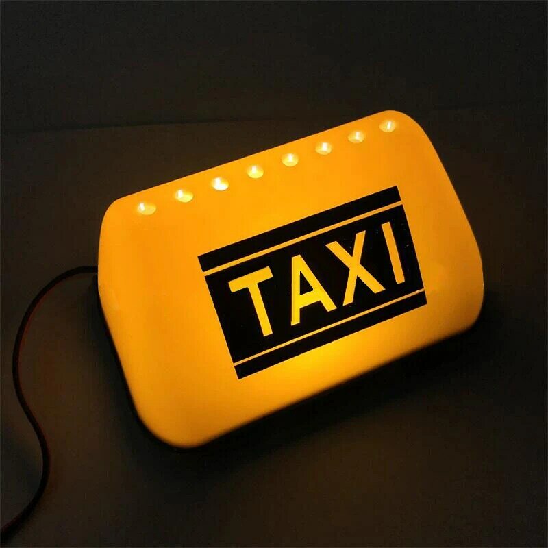 Carro Glowing Luzes LED Sign, Taxi Light Decor, Auto Dome Decor, carregador Inversor, TAXI-COB, DC12V