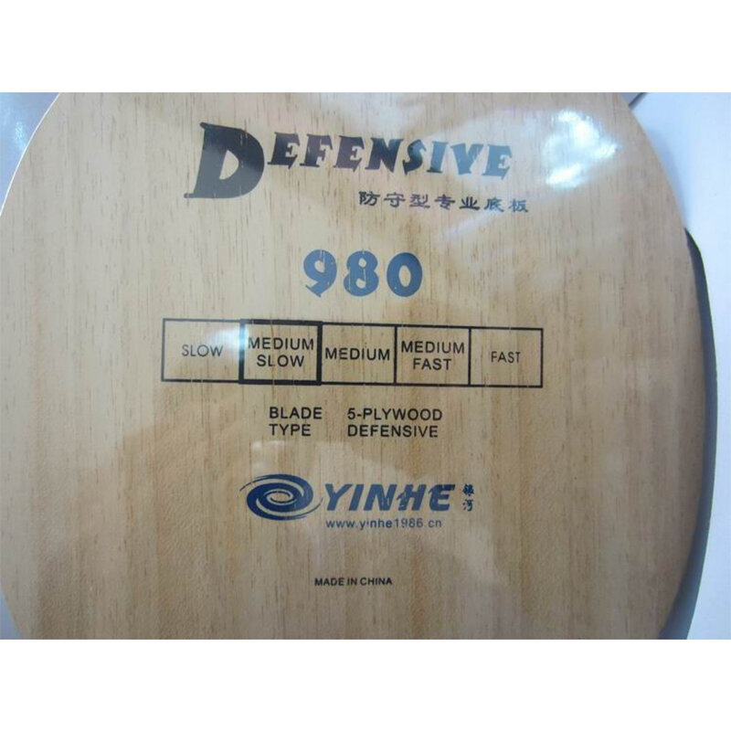 Asli milky way yinhe 980 tenis meja blade untuk mencacah defensif tenis meja raket pingpong raket sports dayung