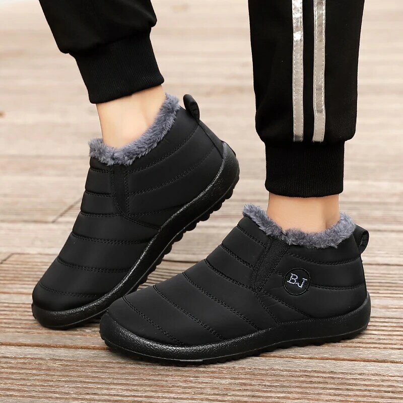 Trampki zimowe 2022 damskie wodoodporne buty wygodne buty na platformie Walking platforma trampki na kostkę czarne buty Mujer Woman
