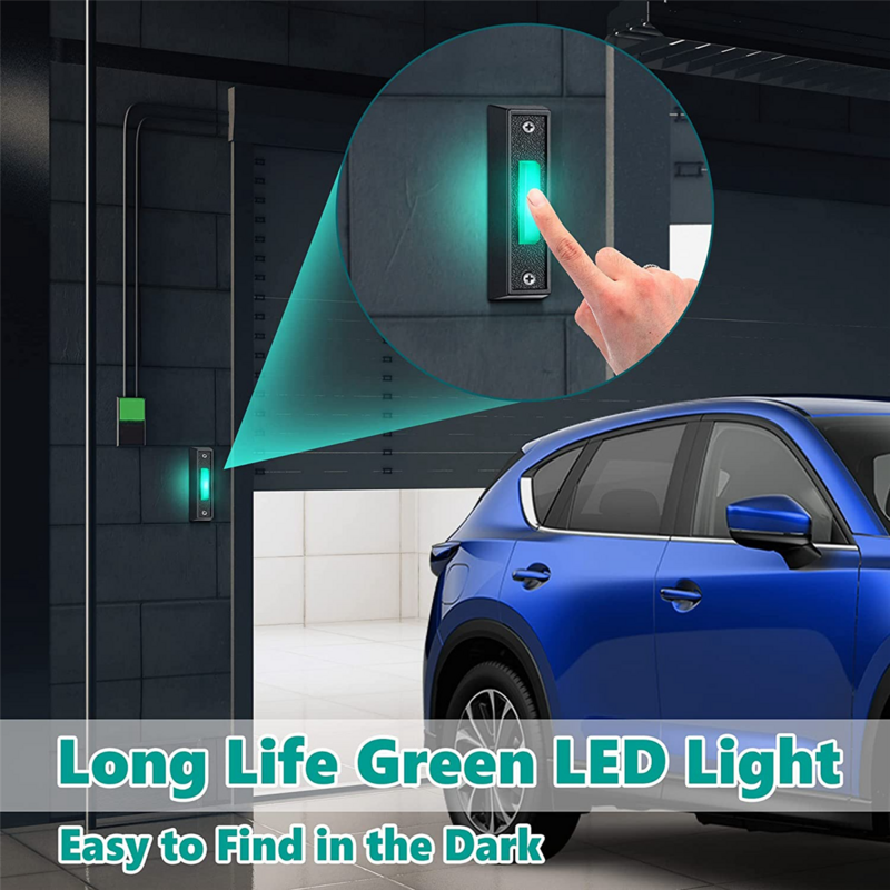 1 Buah Tombol Bel Pintu Berkabel dengan Lampu LED, Tombol Cincin Bel Pintu Pengganti, Sakelar Pembuka Pintu Dudukan Dinding