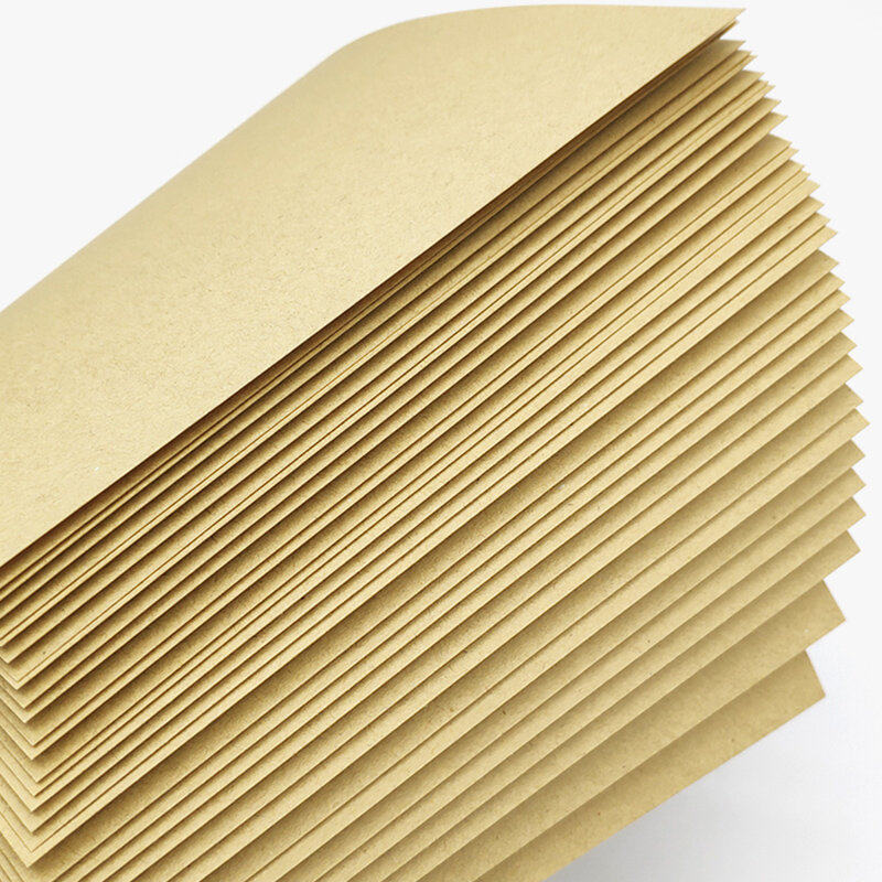 80 г/кв. М 100 шт. подарочная упаковочная бумага A4 коричневая крафт-бумага