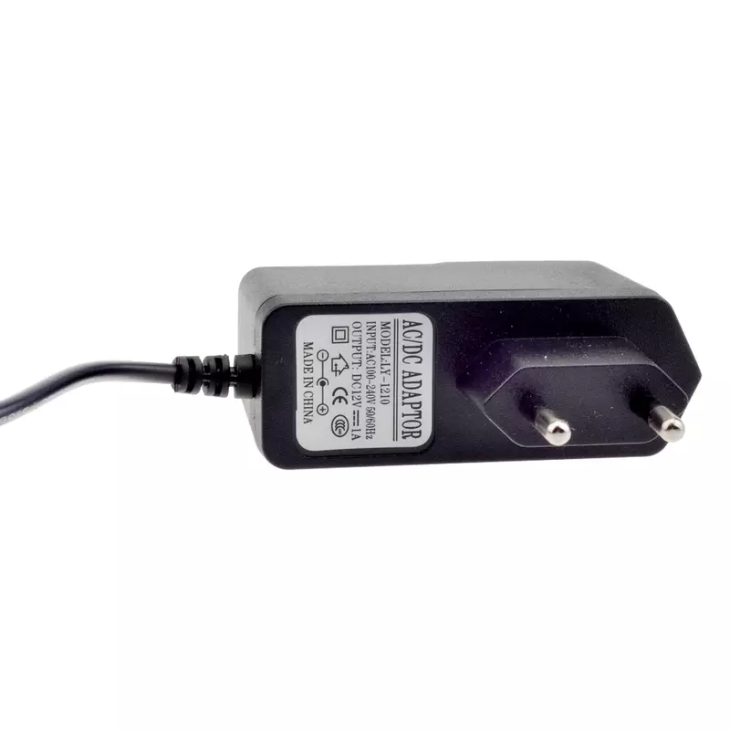 Enchufe tipo UE AU UK US 12V 1A 5,5mm x 2,1mm Fuente de alimentación AC 100-240V a DC enchufe adaptador para cámara CCTV/cámara IP