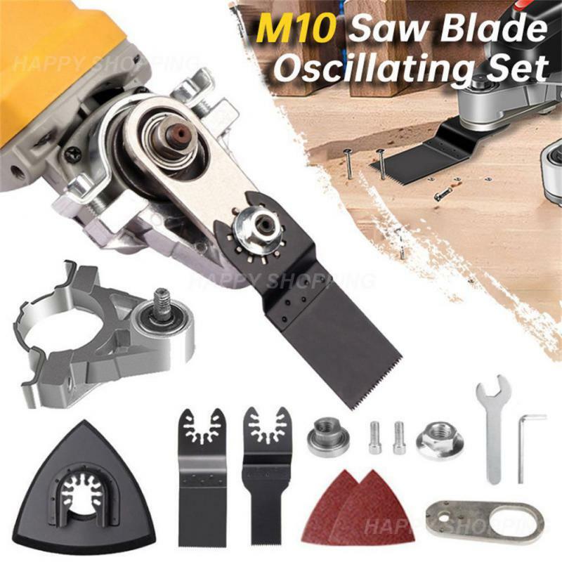 Angle Grinder Modified Oscillating Tool，Renovator Saw Slotting Machine Multifunction Power Woodworking Tool With Trimmer Blades