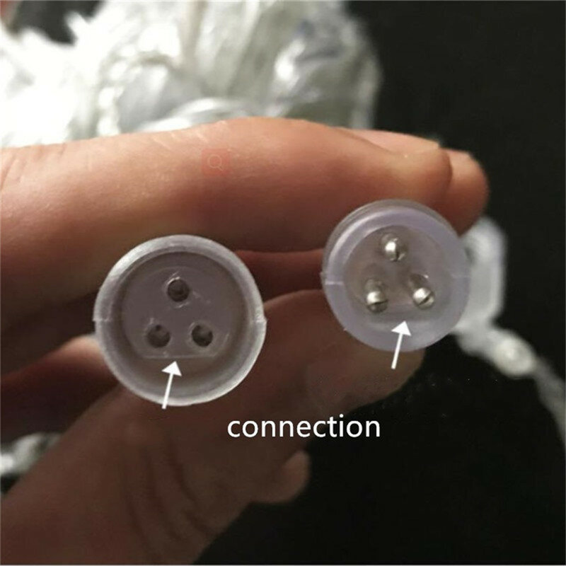 Christmas Decoration 2024 Led Lights Outdoor Street Garland 8/12M Waterproof Connector Icicle Light New Year 2023 Decor for Home
