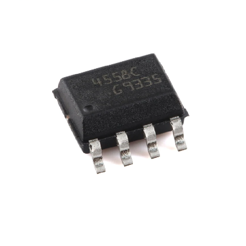 Chip amplificador de doble polaridad, dispositivo de 5/20/50/100 piezas, MC4558CDT, MC4558, 4558C, SOP-8, ancho de banda amplio
