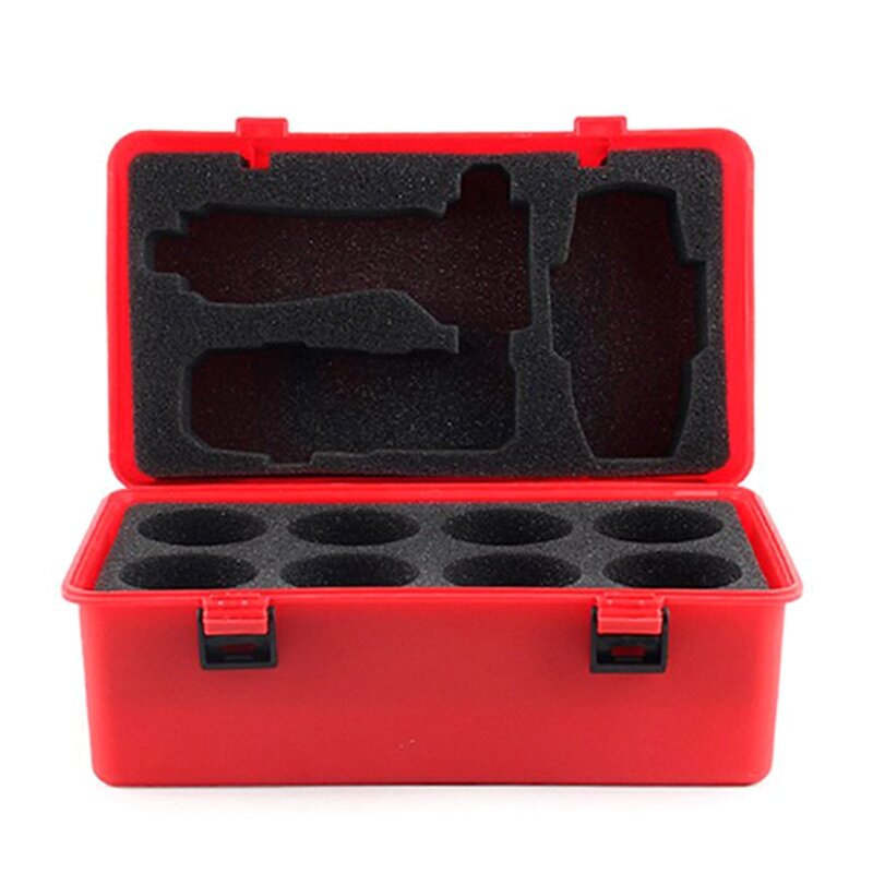 1 buah kotak peralatan penyimpanan tangan produk terkait Beyblade Spinner merah XD168-66