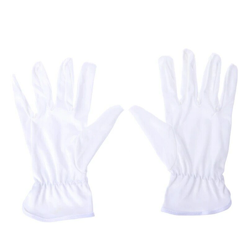 Rękawice inspekcyjne do biżuterii rękawice do nadgarstków białe rękawiczki praca dla ochrony G
