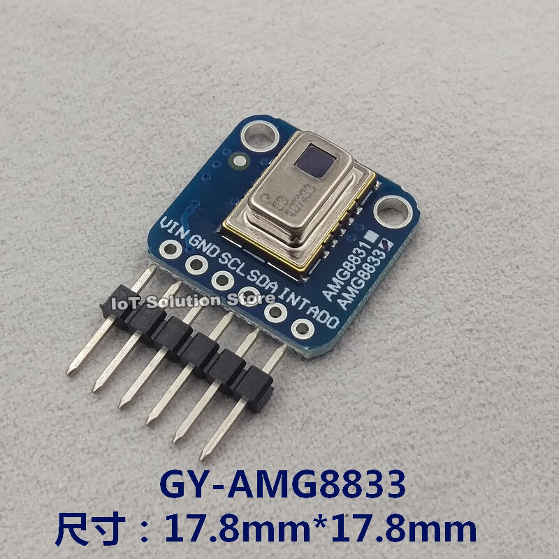 AMG8833 IR 8x8 cámara térmica infrarroja, matriz de puntos, matriz multipunto, módulo de Sensor de medición de temperatura, GY-MCU8833