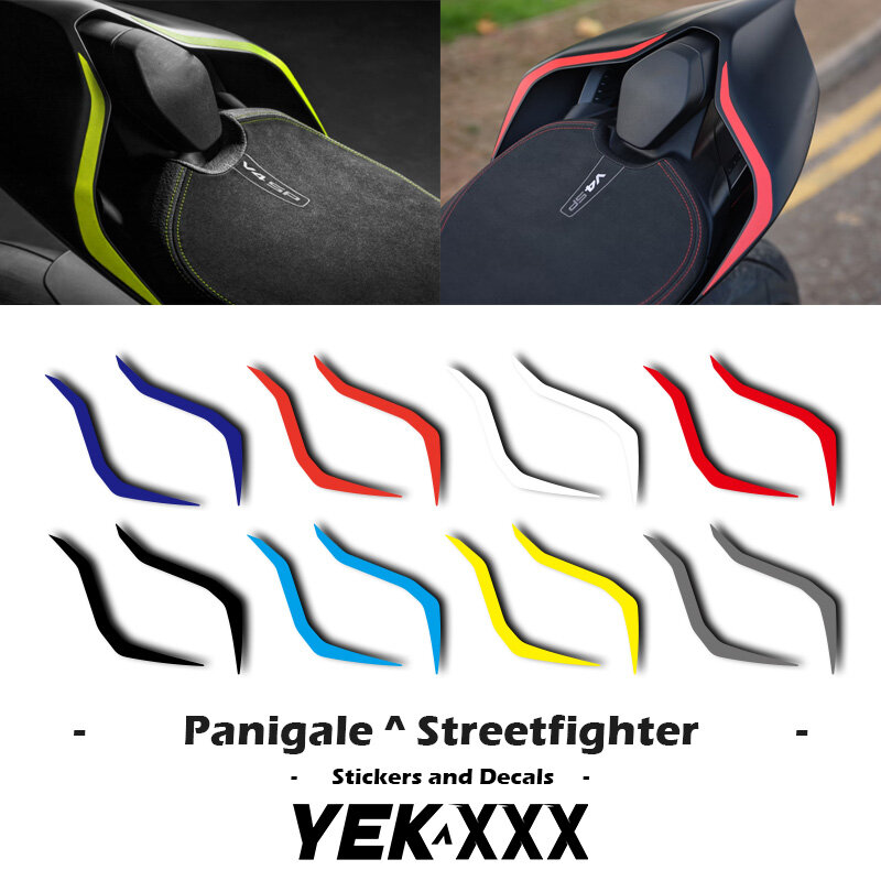 For Ducati Panigale Streetfighter  V4 V4R V4S V4SP V2 Fairing Shell Rear Tail Sticker Decal Lines Reflective Metal