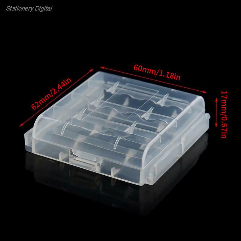 2 4 8 Slots AA AAA Battery Storage Box Hard Plastic Case Cover Holder Protecting Case With Clips For AA AAA Battery Storage Box