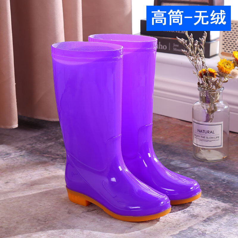 Sepatu Bot Air Wanita untuk Wanita Sepatu Hujan Sepatu Bot Karet Tahan Air Fashion Wanita Sepatu Kerja Memancing Sepatu Bot Hujan Botas