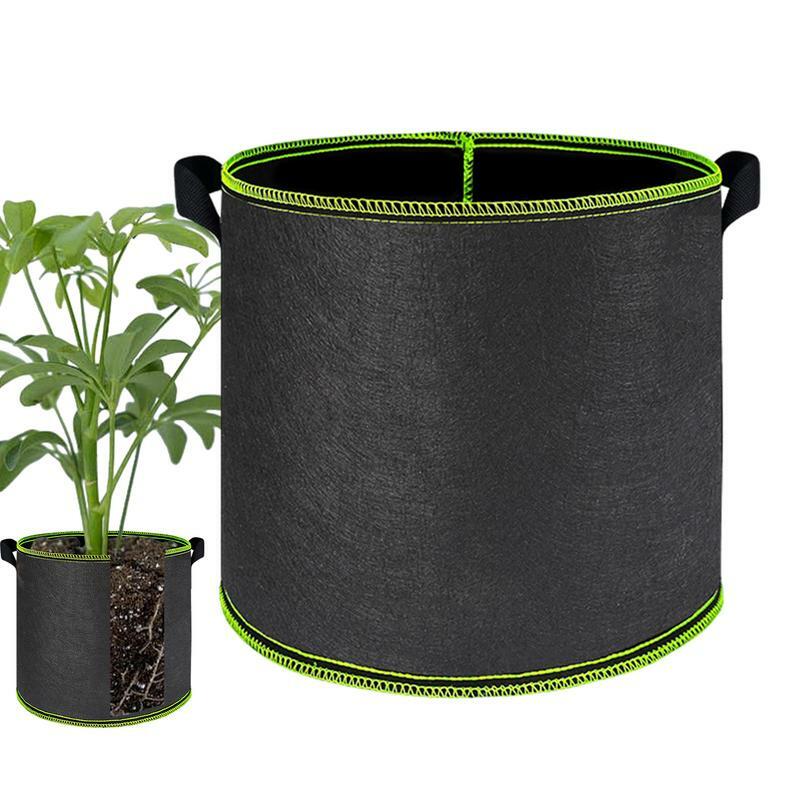 fabric grow bags Non Woven Fabric Reusable Grow Bags with Handle  Fabric Felt Planter Flower Planting Pots Growing Planter