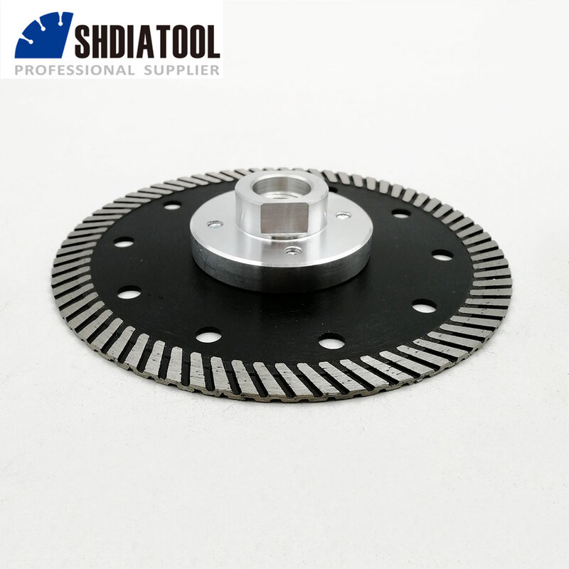 SHDIATOOL-disco de corte de hoja de sierra de diamante prensado en caliente, rosca estrecha M14, diámetro 105/115/125mm, Turbo, granito, mármol y hormigón, 1 unidad