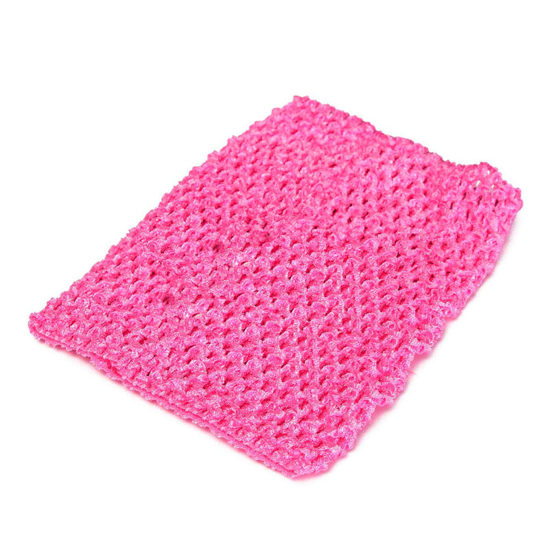 9"Crochet Crop Top Tube Top Elastischer Bund Stirnband Haarband Mädchen