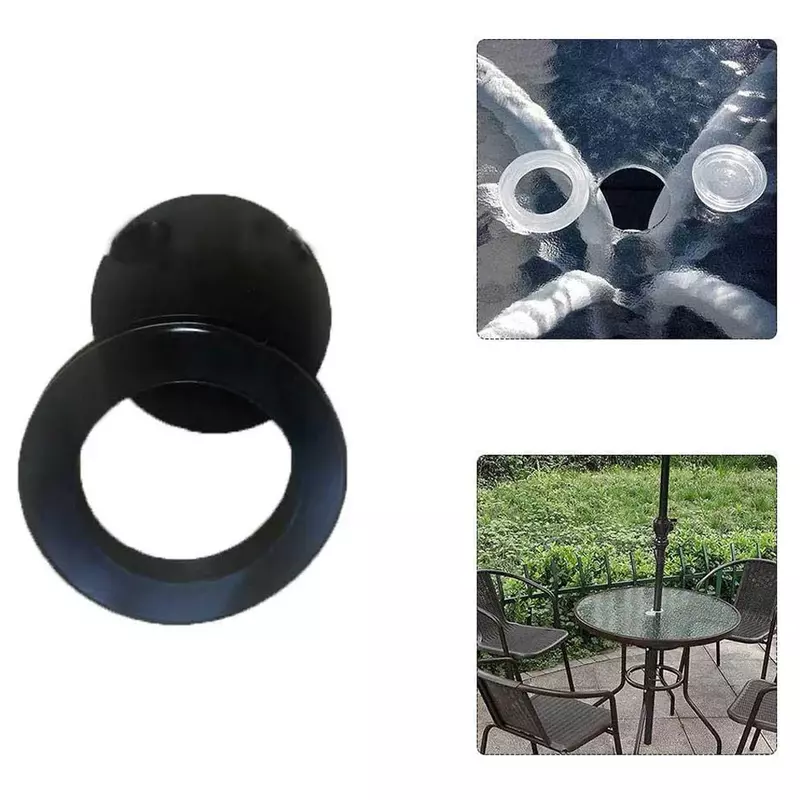 Juego de tapas de anillo, accesorios para toldo de 2 pulgadas, sombrilla de exterior para jardín, Patio, equipo de sombra de plástico