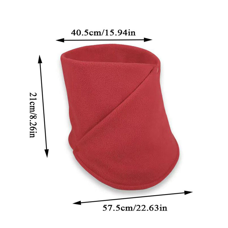 Winter Plush Muffler Double Layer warm Neck Cover Fashion Solid Color Men Women Cold-proof Scarf Outdoors Cycling Neckerchief