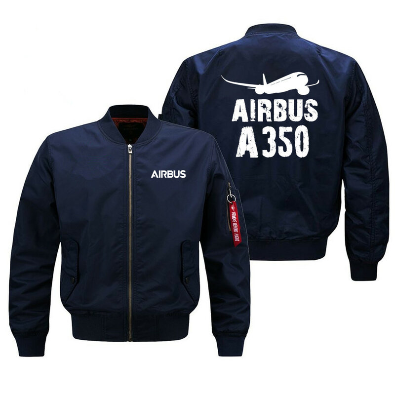Chaquetas de aviador para hombre, abrigos de piloto Airbus A350, S-8XL