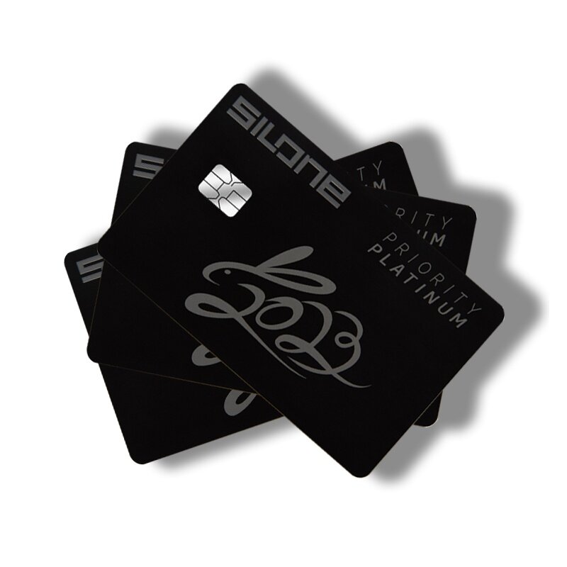 Cartões personalizados de interface dupla, Metal NFC ized, para pagamento
