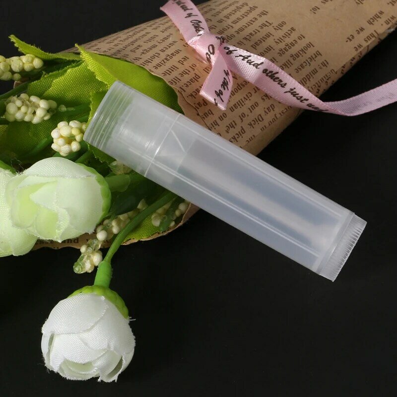 D0AB 1 Stück leere klare Lippenbalsam-Röhren, Behälter, transparenter Lippenstift