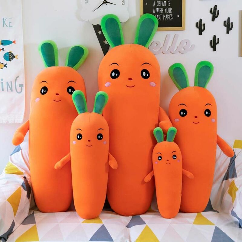 Cushion Plush Pillow Sleepping Pillow Long Carrot Home Decoration Carrot Plush Toy Plush Doll Stuffed Doll Carrot Stuffed Toy