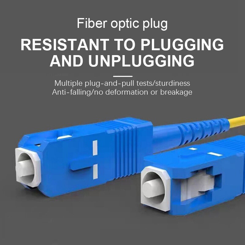Kabel Patch serat optik Mode tunggal SM 2.0mm 3.0mm 9/125um kabel Patch serat optik 1m-15m