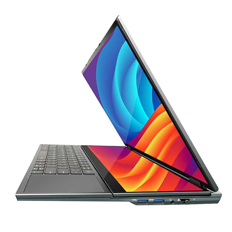 Dubbel Scherm Laptop Core I7 10e Generatie Windows 11 Touchscreen Gamer Laptop Pc Draagbare Notebook Computer