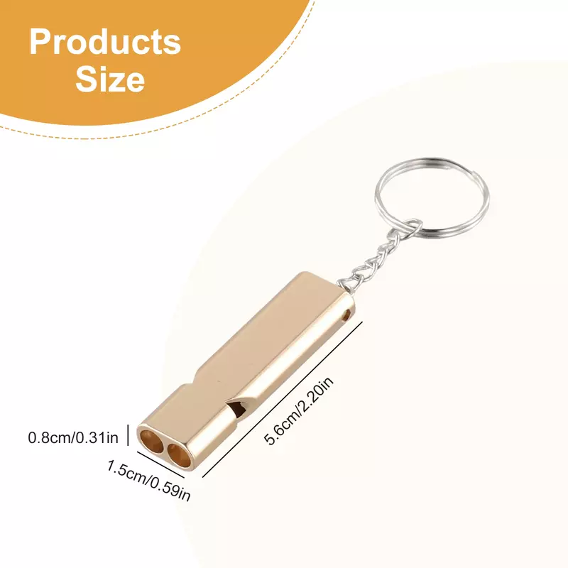 Outdoor Whistle 120db Airflow Design Aluminium Alloy Aluminum Camping Hiking Keychain Pratical Durable New Nice