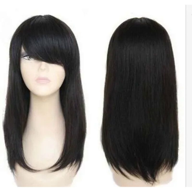Fix sf268 new style long bla straight cosplay wigs for modern women hair wig