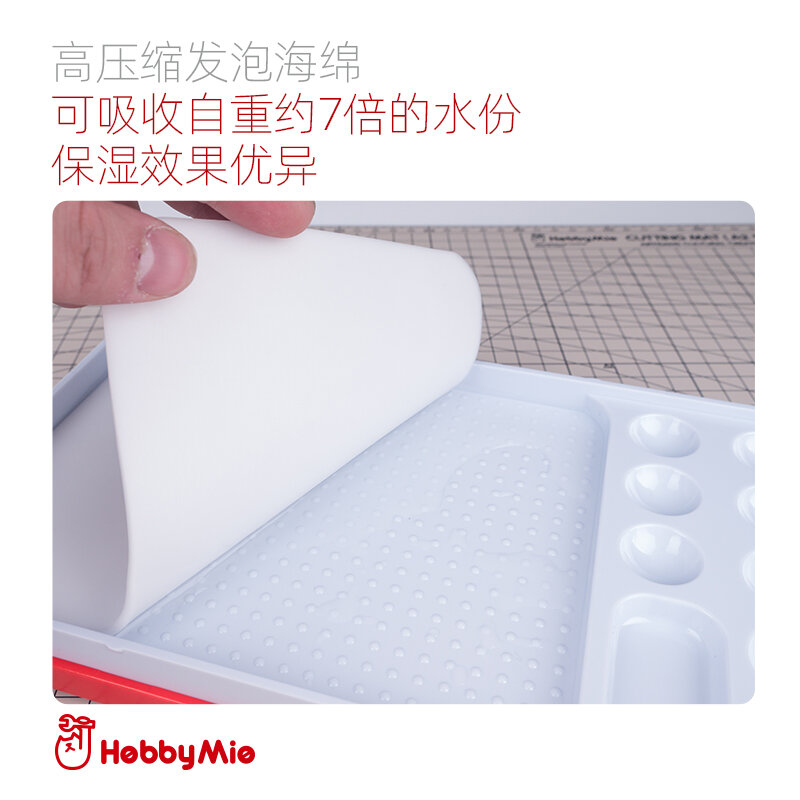 Модель инструмента Hobby Mio, многофункциональная влажная тарелка на водной основе, наклейка на водной основе, коробка для работы с ручным покрытием, влажная тарелка