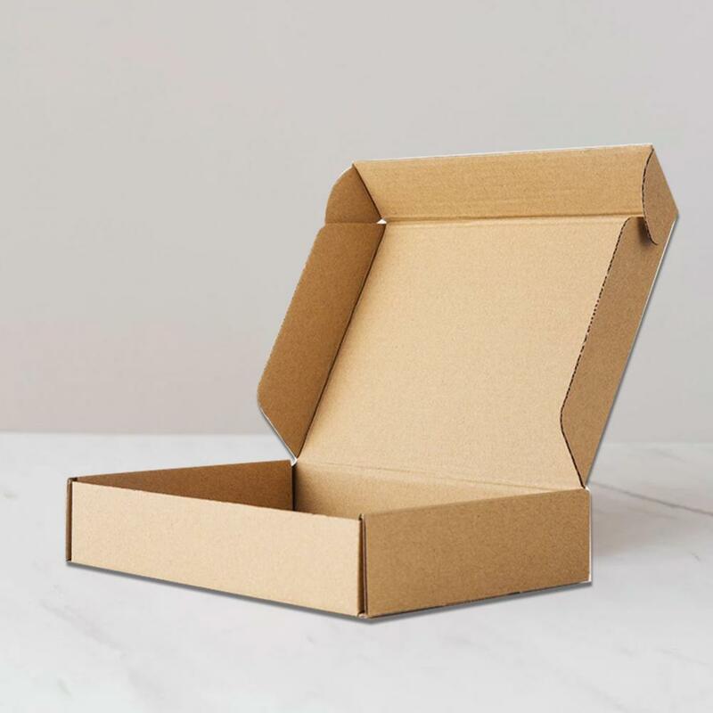 Kotak kemasan kotak kertas persegi panjang nyaman kotak karton persegi panjang praktis kokoh karton Multifungsi tahan lama untuk Express