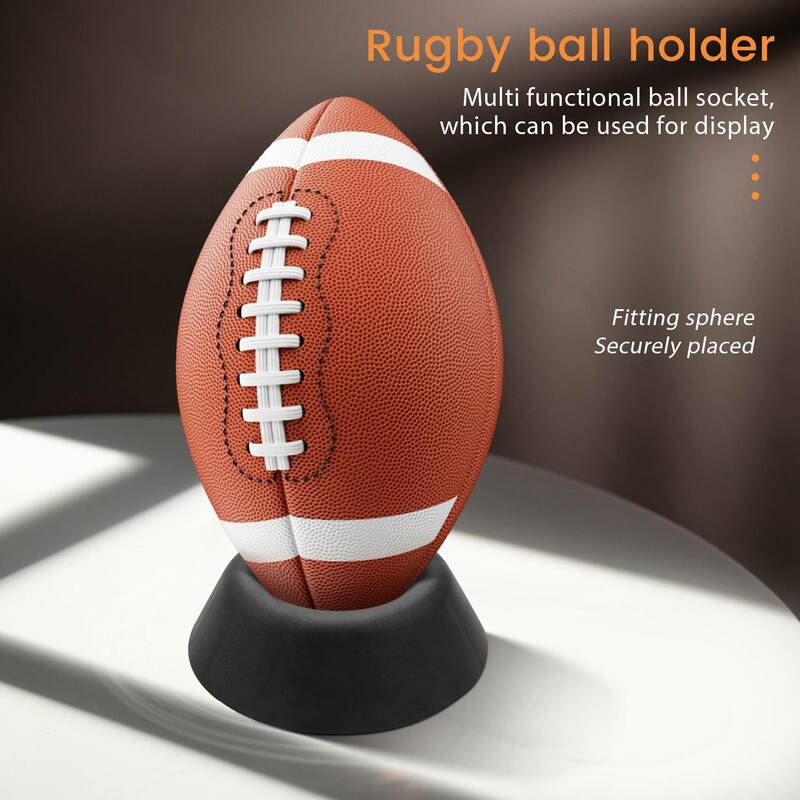 Plastic Ball Holder para Basquete, Futebol Stand, Futebol e Rugby, Cor Preta