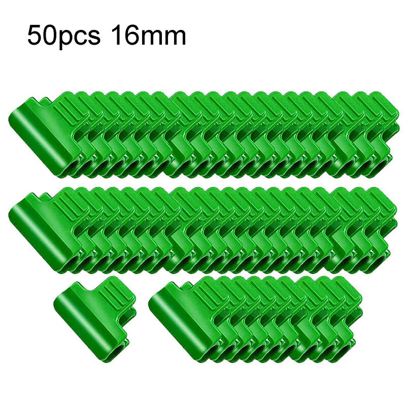 50Pcs Greenhouse Clamps Clips Plant Stakes Pipe Clamps For Outer Diameter Shed Film Row Cover Shading Netting Tunnel Hoop Clips