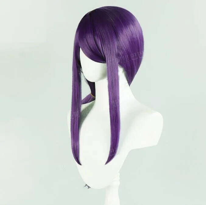 Kamishiro Rize Cosplay Wig serat sintetis Wig Anime Cosplay anggur ungu Wig rambut panjang