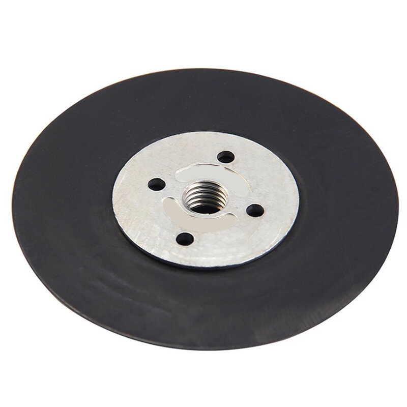 Almohadilla de respaldo de disco de fibra con tuerca de bloqueo para amoladora angular, discos de lijado de placa adaptadora roscada M14, 5/6 ", 125/150mm