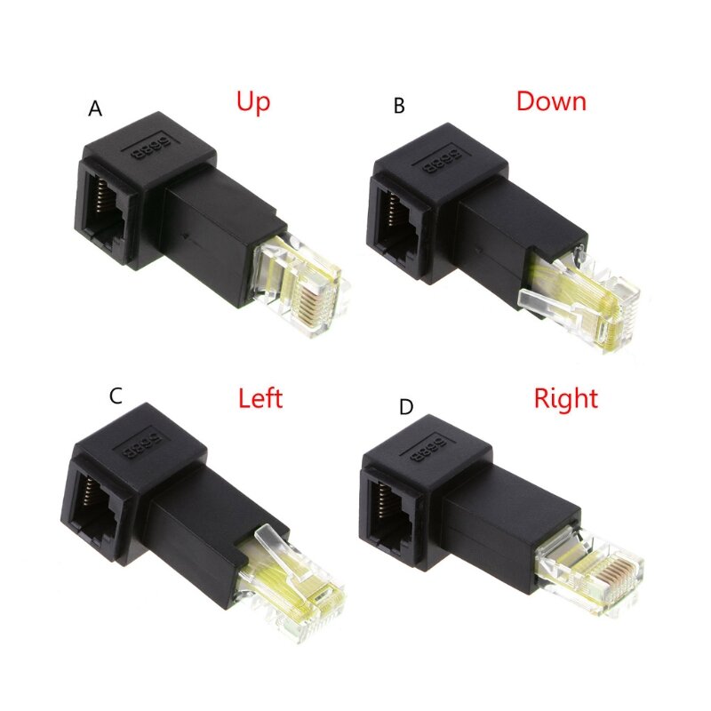 Łącznik RJ45 męski na żeński Ethernet do przedłużacza kabla Ethernet Cat5e