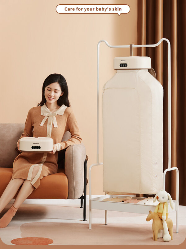 Daewoo pengering pakaian elektrik multifungsi, mesin lantai lemari rumah, Pengering apartemen, lipat, dapat dilipat