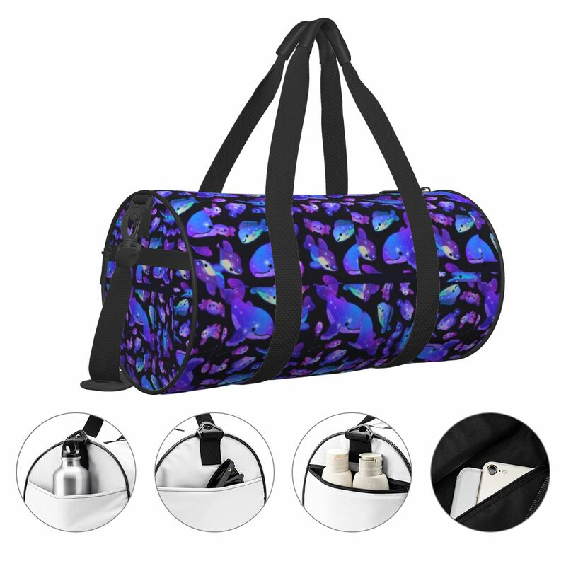 Male Female Travel Bag Ocean Constellations Gym Bag Large Capacity Sea Animal Outdoor Handbag Colorful Luggage Sports Bag