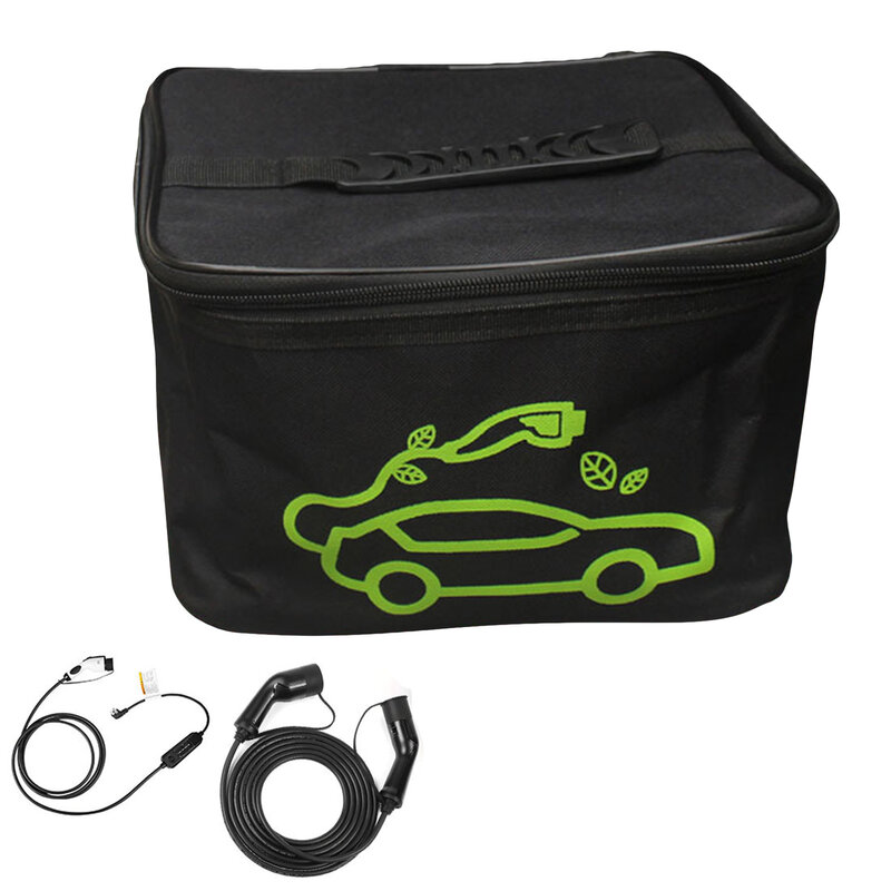 Car Charging Cable Storage Bag Cable Bag Tools Storage Bag Waterproof Jumper Cable Bag EV Cables Cords And Hoses Organizer Case