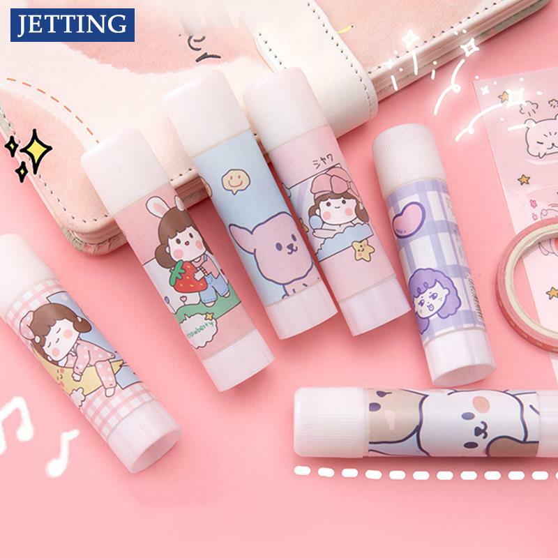 Cute Cartoon Solid Glue Stick Strong Adhesives Non-toxic Sealing Stickers Mini Stationery Office School Supplies for Students