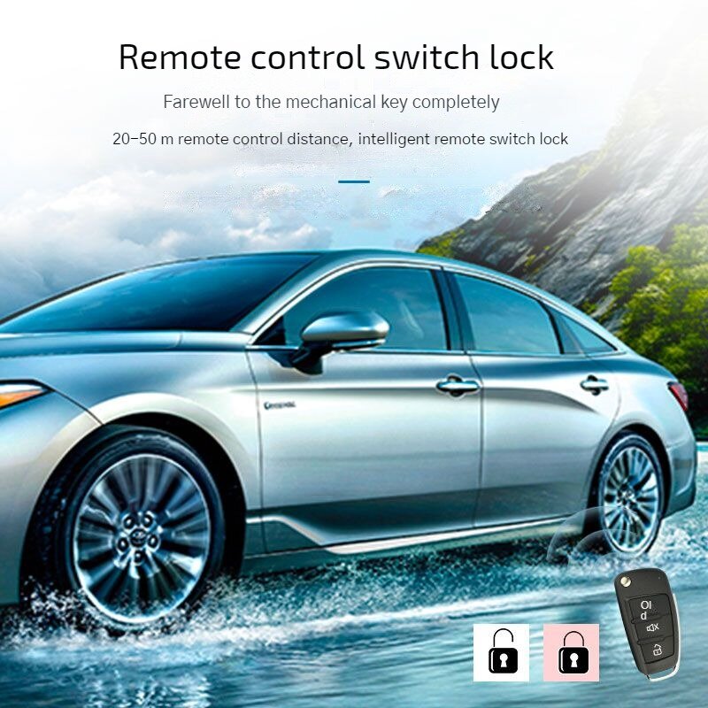 K18-5 Car Remote Control Switch Central Control Lock Tail Box Double Flash 12V Universal Is Not An Anti-theft Alarm