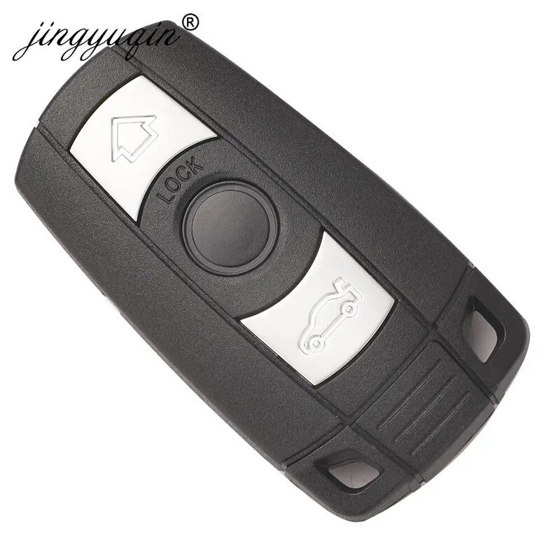 Jinyuqin-carcasa de llave remota de coche, carcasa de llave inteligente de 3 botones para BMW E61, E90, E82, E70, E71, E87, E88, E89, X5, X6, serie 1, 3, 5, 6