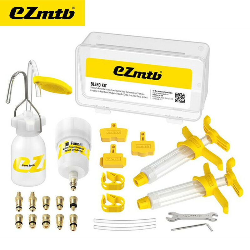 Ezmtb-Kit de purga de freno de bicicleta, herramienta de reparación para Shimano, Magura, Hope, Tektro, Sram, Avid, Hayes