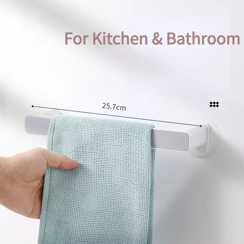 Portasciugamani senza unghie per bagno portasciugamani a parete per cucina facile installazione portasciugamani asciugamani adesivi Bar