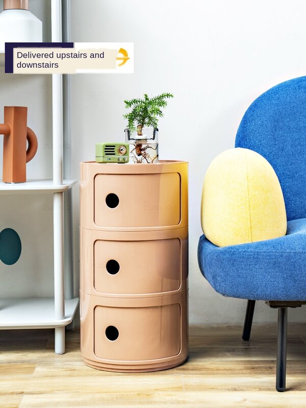 Anti-poślizgowe Nordic okrągły stolik drzwi przesuwne nowoczesny minimalistyczny biały biurko kreatywny duża pojemność sypialnia szafka