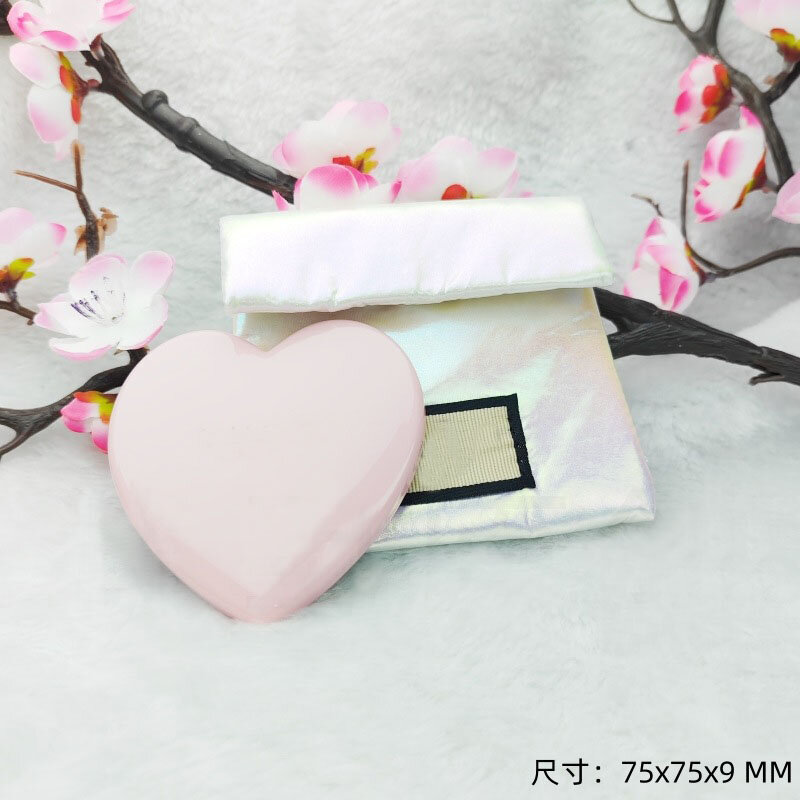 Pink and white fragrance cosmetics storage bag, simple and fashionable space cotton makeup in hand