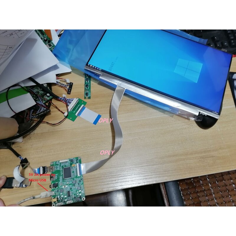 Placa Controladora EDP para Painel LED, Micro USB, Compatível com HDMI, Mini 2, B125HAN01.0, B125HAN02.0, B125HAN02.2, 1920X1080, 2K