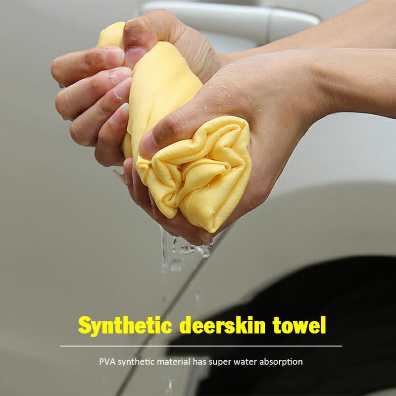 30*20cm kolor Losowa funkcja Deerskin ręcznik do mycia samochodu wycierania ręcznik PVA syntetyczny ręcznik z jelenią ścierki do czyszczenia gospodarstwa domowego Dropship