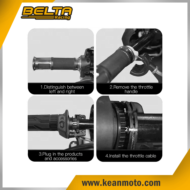 BELTA-empuñaduras calefactadas multifunción para motocicleta, universales, con Control de temperatura, KXL-606
