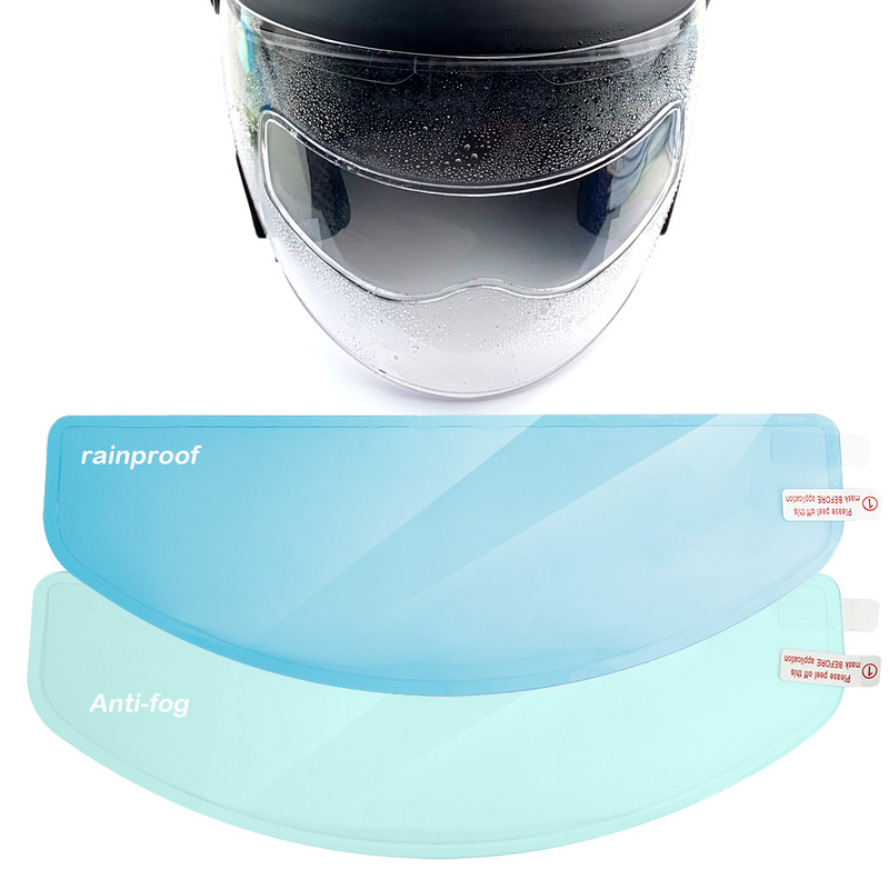 3 Gaya Helm Bening Film Anti-kabut Tahan Hujan untuk Helm Motor Lensa Tahan Kabut Stiker Keselamatan Berkendara Aksesori Helm