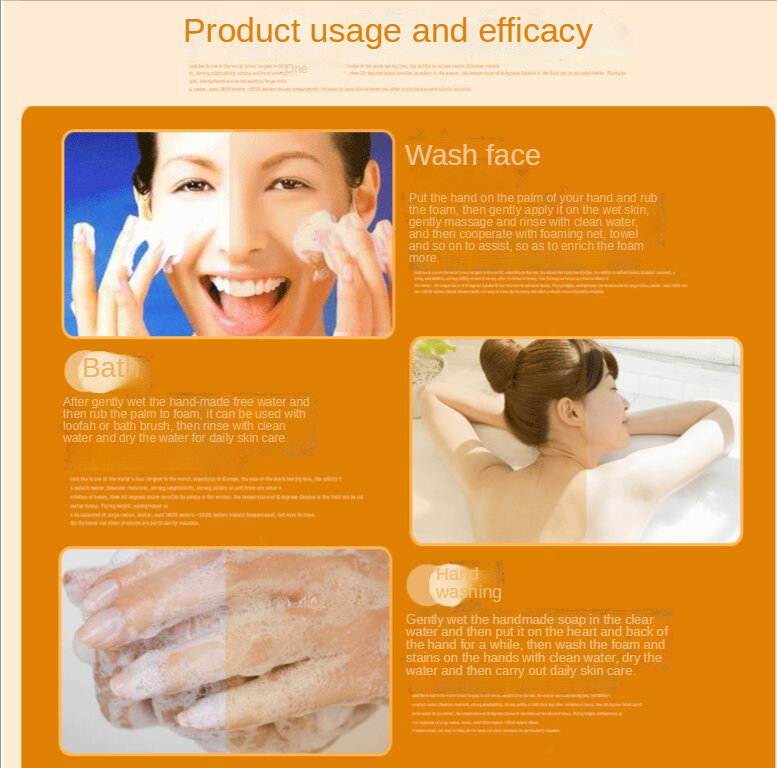 Jabón desengrasante de aceite esencial de miel, limpieza profunda de la piel, limpieza de baño, ilumina la piel, hidratante, removedor de maquillaje, 100g